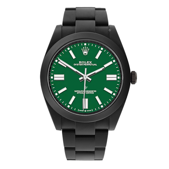 Rolex Oyster Perpetual Limited Edition Black Venom Dlc - Pvd