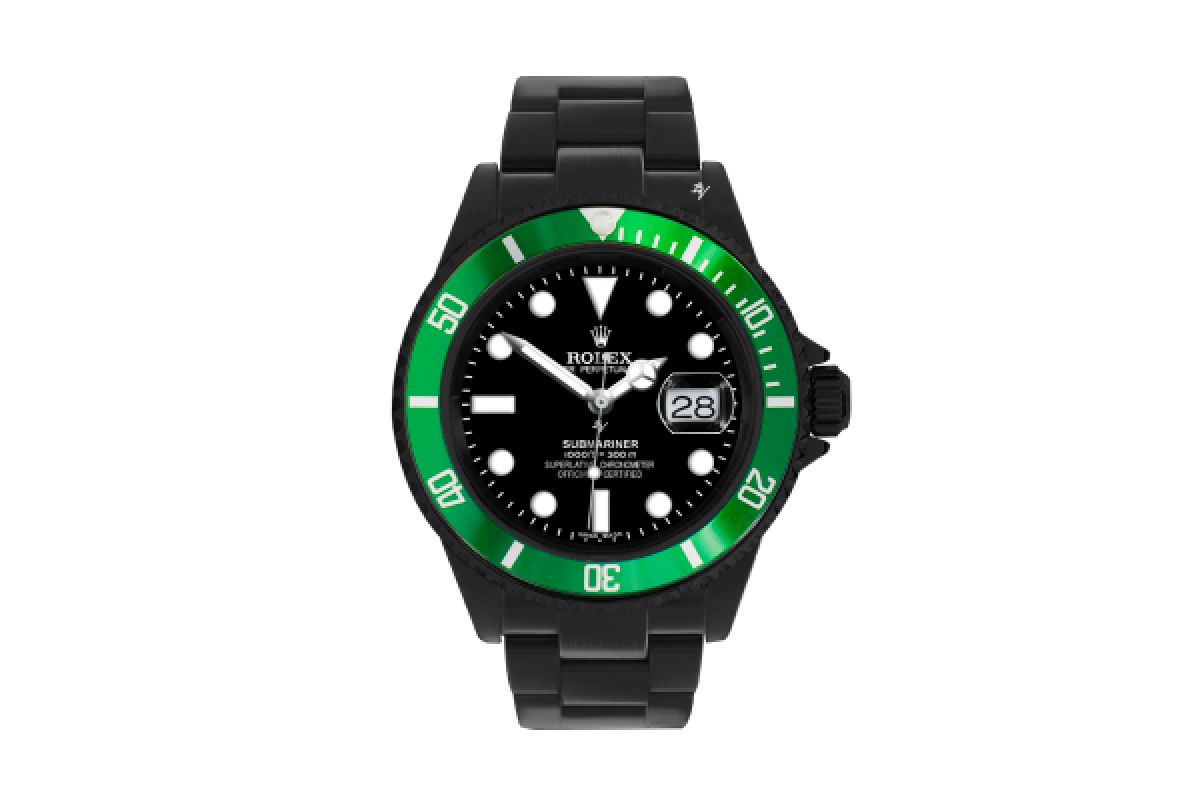 rolex submariner black green