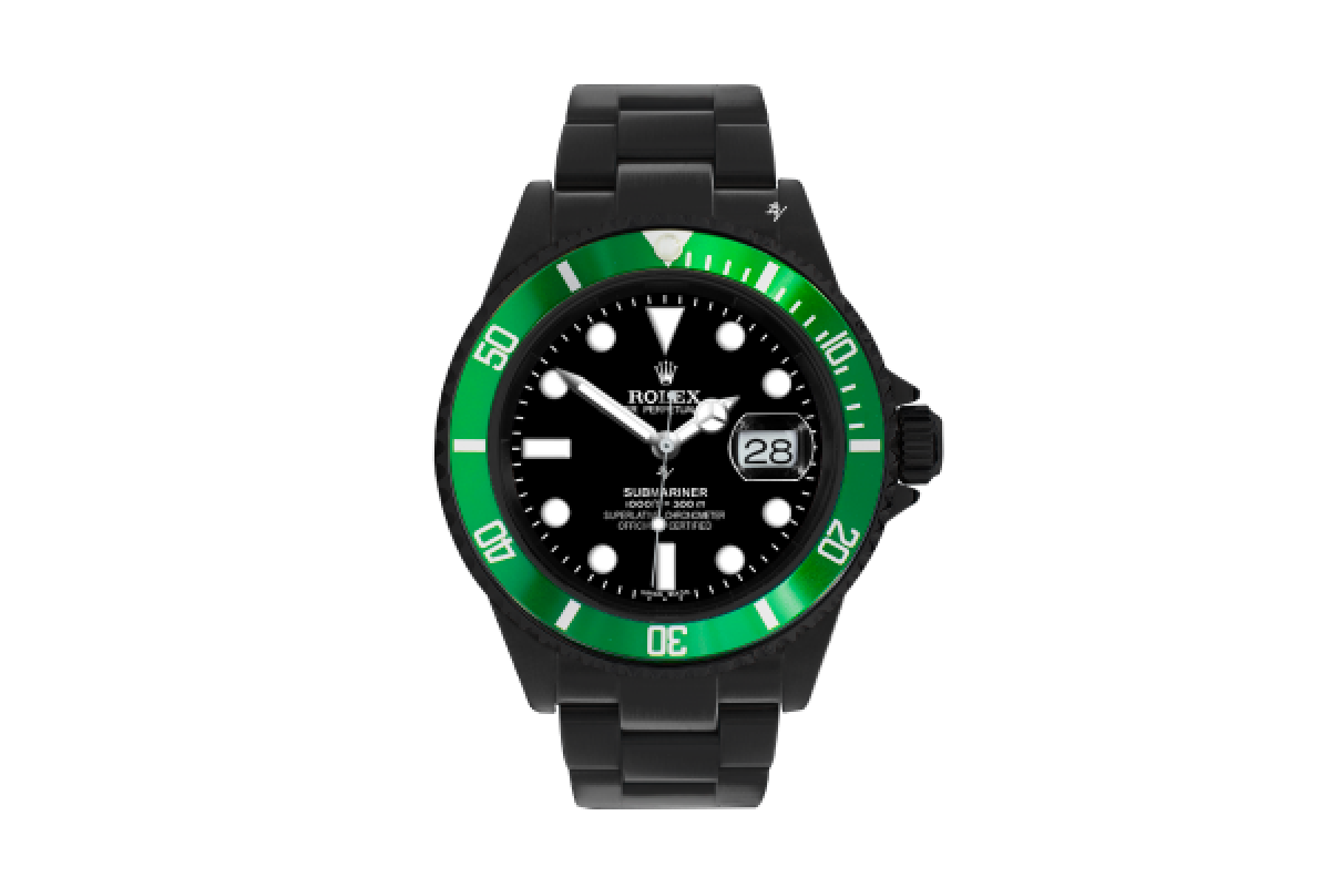 rolex green and black